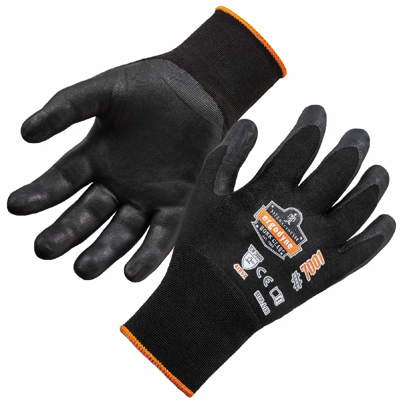 breathable cosplay gloves -  Ergodyne 17952 7001 S Black Nitrile-Coated Gloves - DSX