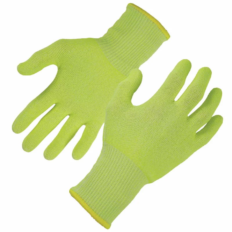 light knitting gloves -  Ergodyne 18012 7040 S Lime ANSI A4 CR Food Grade Gloves