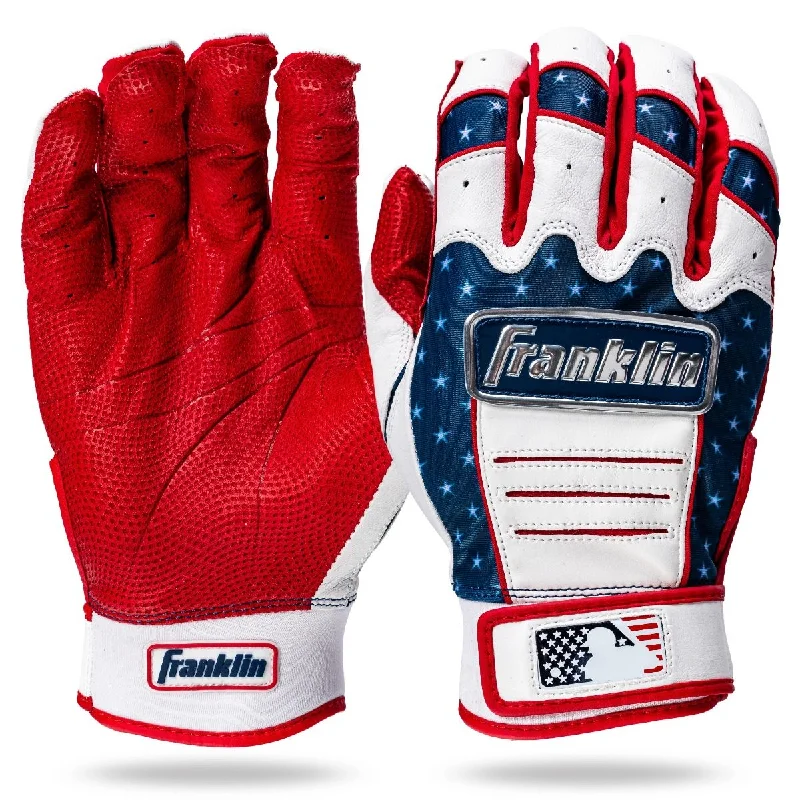 light costume gloves -  Franklin CFX Pro Fourth of July Limited Edition Adult Batting Gloves: 21651