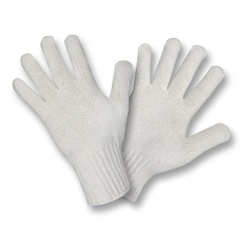 breathable festival gloves -  Heavy Weight Natural Ladies String Knit Gloves