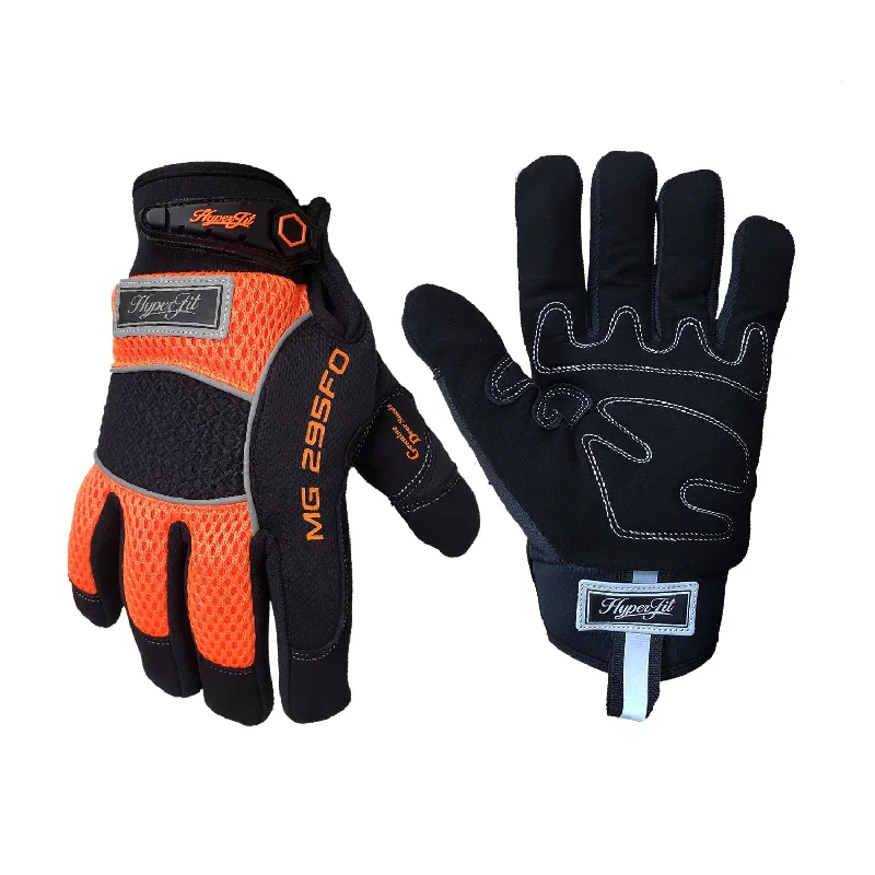 breathable filming gloves -  HYPERFIT- Industrial Warmth Gloves ORANGE