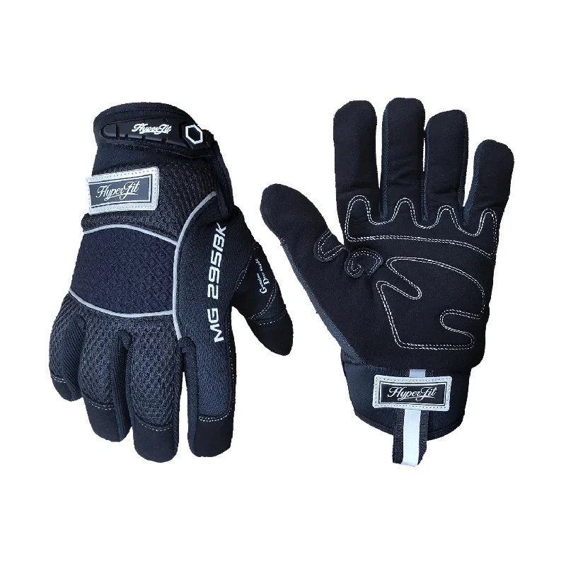 non-slip filming gloves -  HYPERFIT- Industrial Warmth Gloves BLACK