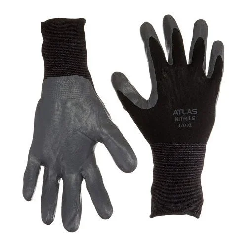 non-slip dance gloves -  Johnson Wilshire 370XL Atlas 370 Nitrile Gloves, XL Black