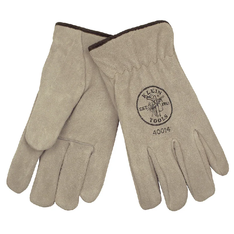 light performance gloves -  Klein Tools 40014 Lined Drivers Gloves, Suede Cowhide, Large