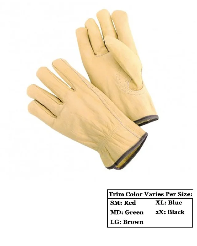 flexible quilting gloves -  Premium Grain Leather Driver Gloves