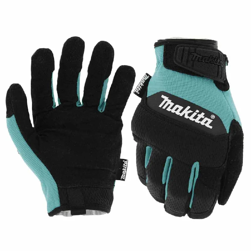 non-slip sketching gloves -  Makita T-04210 100% Genuine Leather-Palm Performance Gloves (Medium)