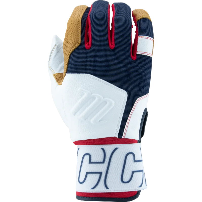 soft calligraphy gloves -  Marucci Blacksmith V2 Full Wrap Adult Batting Gloves: MBG2BKSMFW