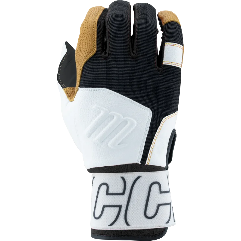 non-slip video gloves -  Marucci Blacksmith V2 Full Wrap Youth Batting Gloves: MBG2BKSMFWY