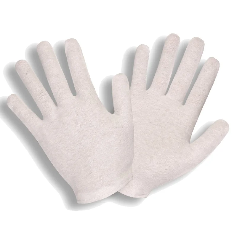 non-slip bridal gloves -  Men's Heavy Weight White Poly/Cotton Lisle Inspection Gloves