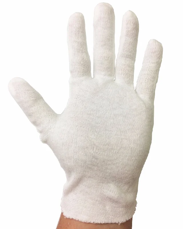 soft cosplay gloves -  Men's Medium Weight White 100% Cotton Lisle Inspection Gloves