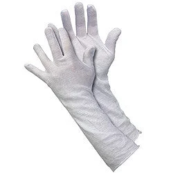 soft performance gloves -  12" Heavy Weight Mens' 100% White Cotton Lisle Inspection Gloves