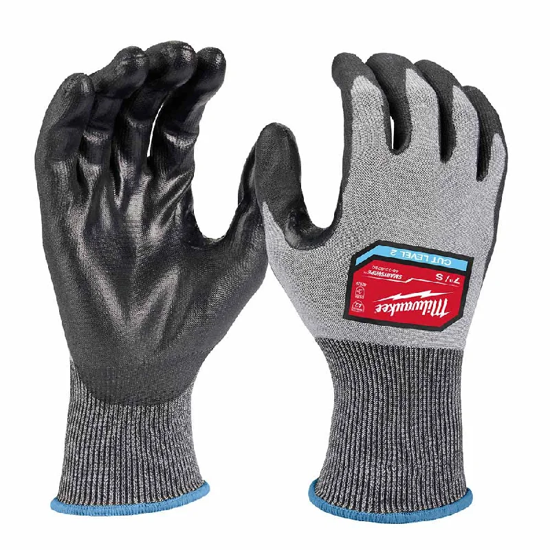 soft knitting gloves -  Milwaukee 48-73-8720 High Dexterity A2 Polyurethane Dipped Gloves - Small