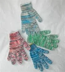 flexible costume gloves -  Multi-Color Heavy Weight String Knit Gloves