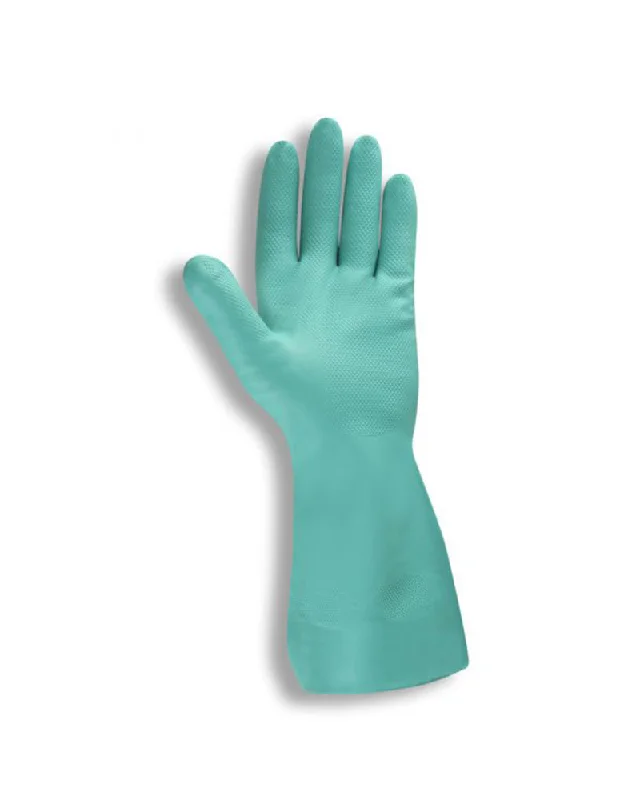 non-slip formal gloves -  Standard Green Nitrile, Unlined, 11-mil, Embossed Grip, 13-inch Gloves