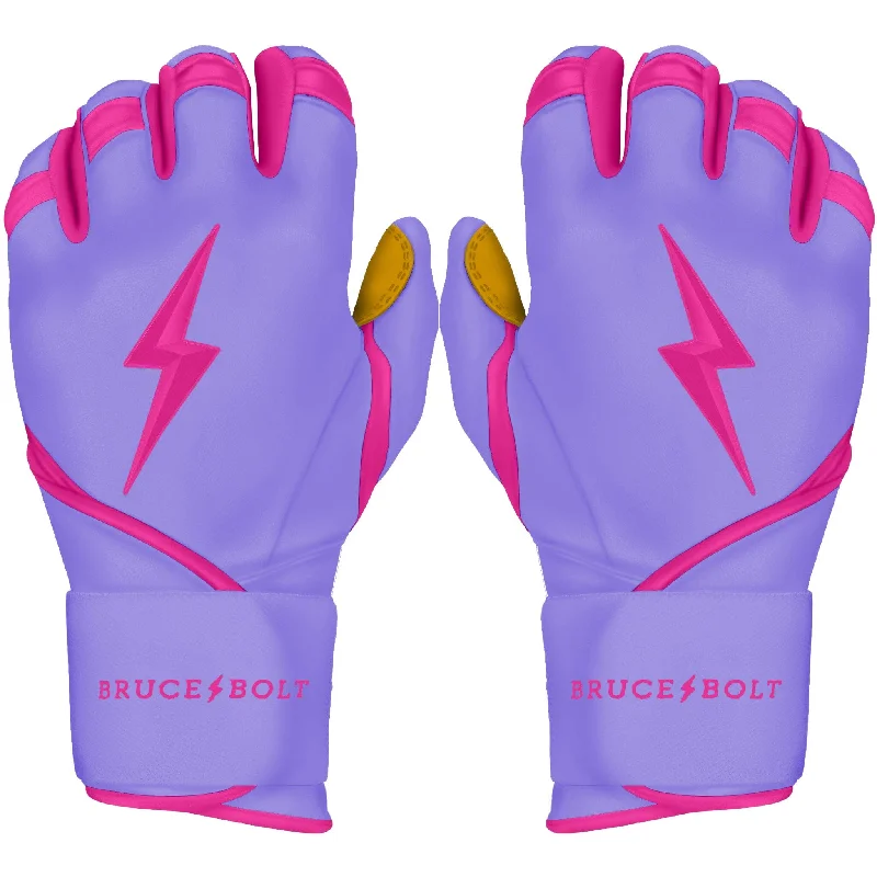 durable bridal gloves -  PREMIUM PRO BADER Series Long Cuff Batting Gloves | LAVENDER