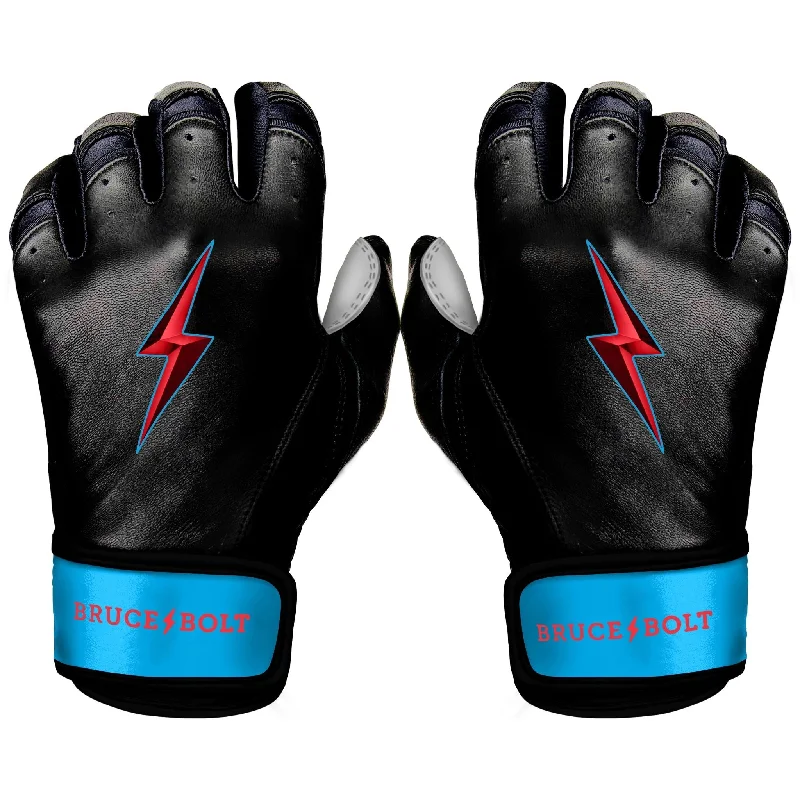 soft party gloves -  PREMIUM PRO Creator Series Short Cuff Batting Gloves | MIAMI BLACK