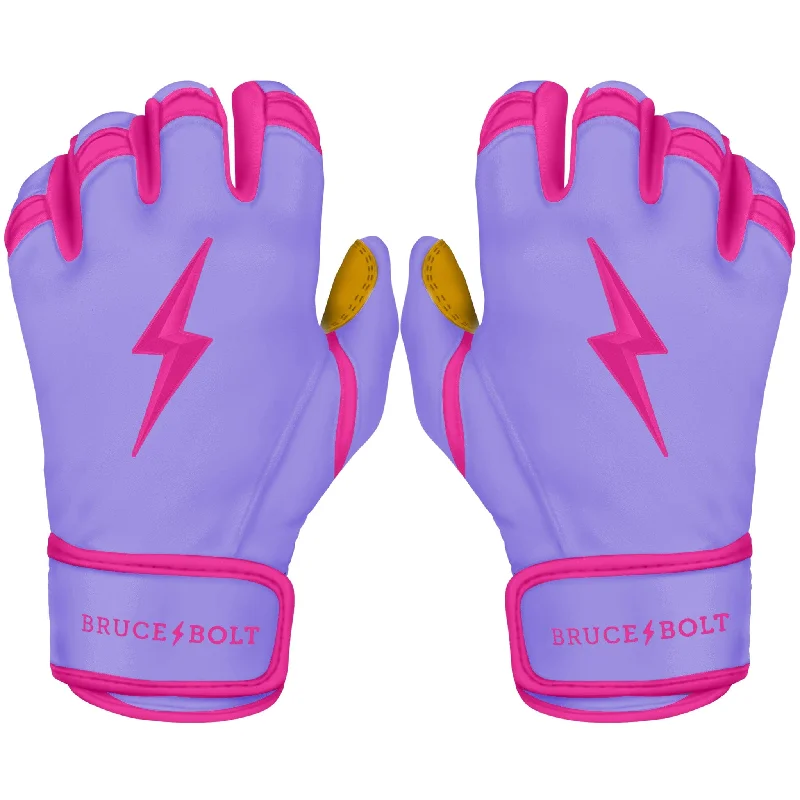 soft bridal gloves -  PREMIUM PRO BADER Series Short Cuff Batting Gloves | LAVENDER