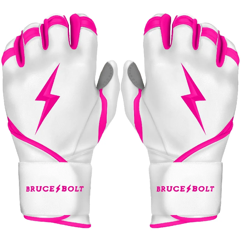 soft formal gloves -  PREMIUM PRO CHROME Series Long Cuff Batting Gloves | PINK