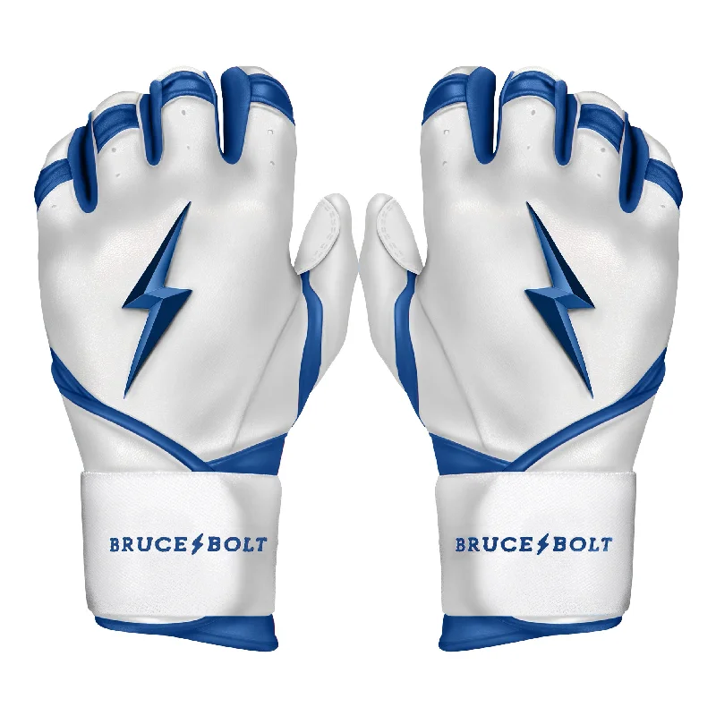 non-slip party gloves -  PREMIUM PRO CHROME Series Long Cuff Batting Gloves | ROYAL