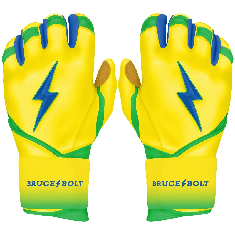 light metalworking gloves -  "Coach RAC" Limited Edition Long Cuff Batting Gloves - RAC Yellow