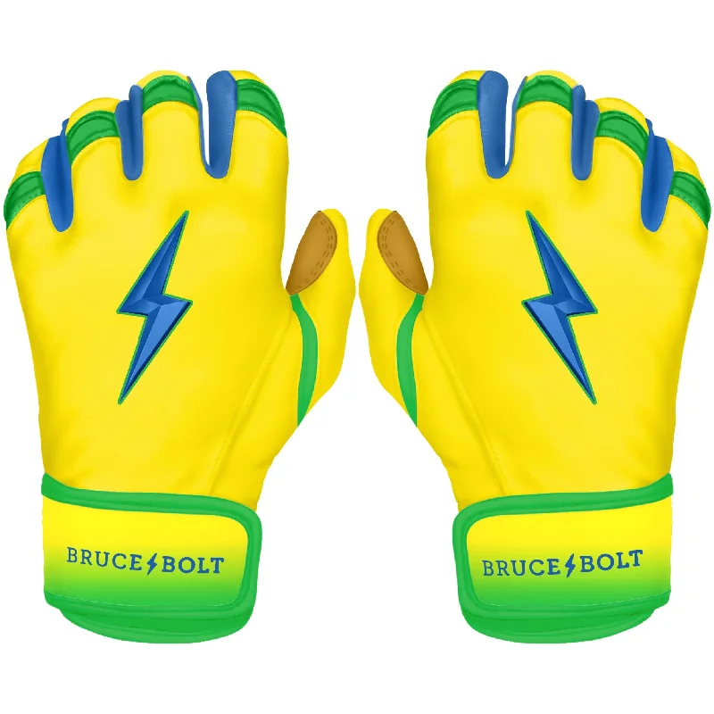 non-slip metalworking gloves -  "Coach RAC" Limited Edition Short Cuff Batting Gloves - RAC Yellow