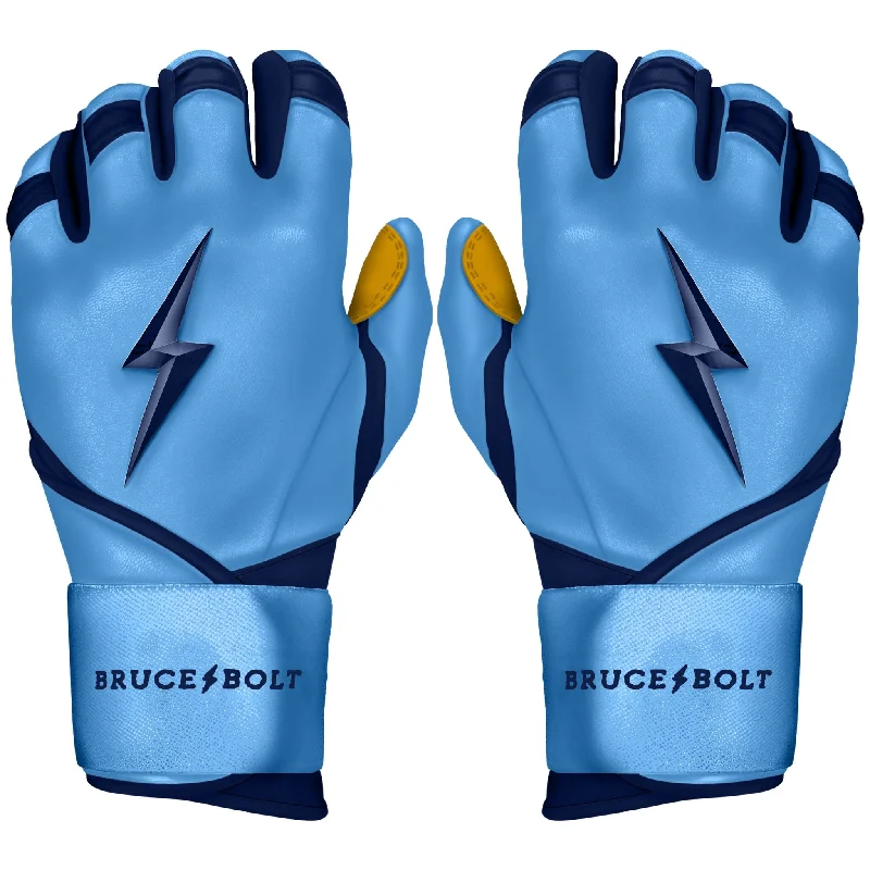 durable crafting gloves -  PREMIUM PRO Creator Series Long Cuff Batting Gloves | Carolina Blue