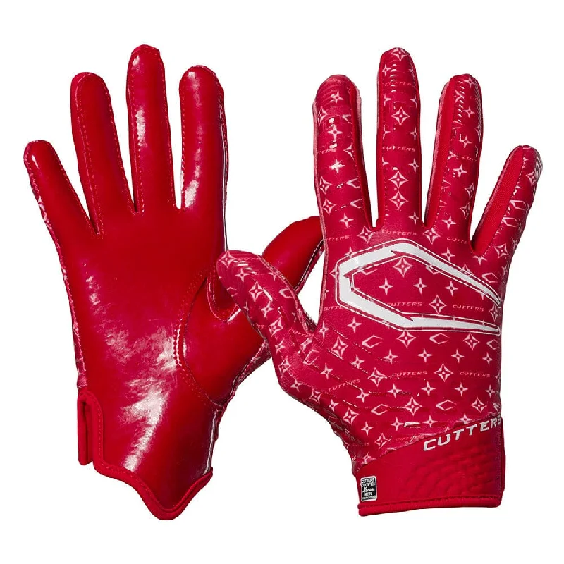 durable painting gloves -  Red/White Lux Rev 5.0 Limited-Edition Youth Receiver Gloves