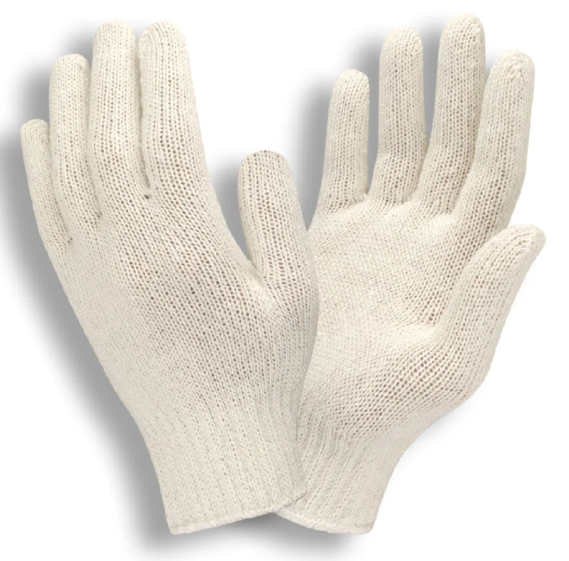 durable knitting gloves -  Medium Weight Natural Ladies String Knit Gloves