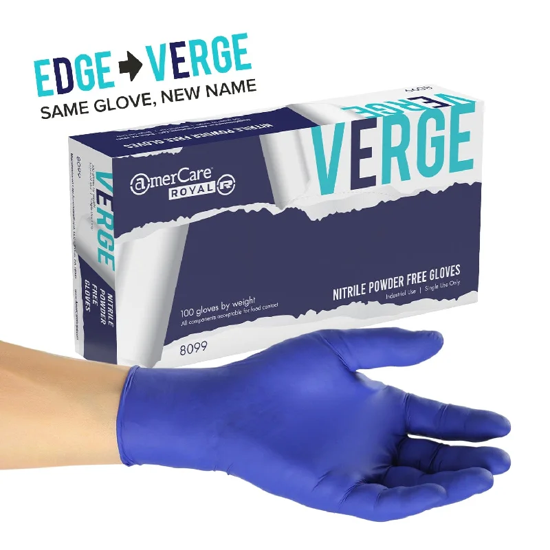 light dance gloves -  Verge Powder Free Nitrile Gloves, Case of 1,000