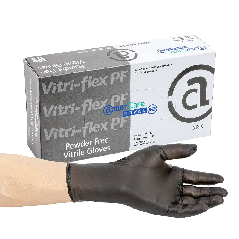 light wedding gloves -  Vitri-Flex Black Powder Free Vitrile Gloves, Case of 1,000