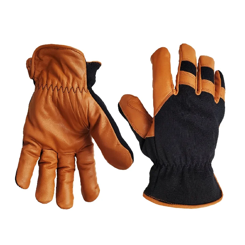 durable crochet gloves -  Water Resistant Goat Skin Leather Winter gloves