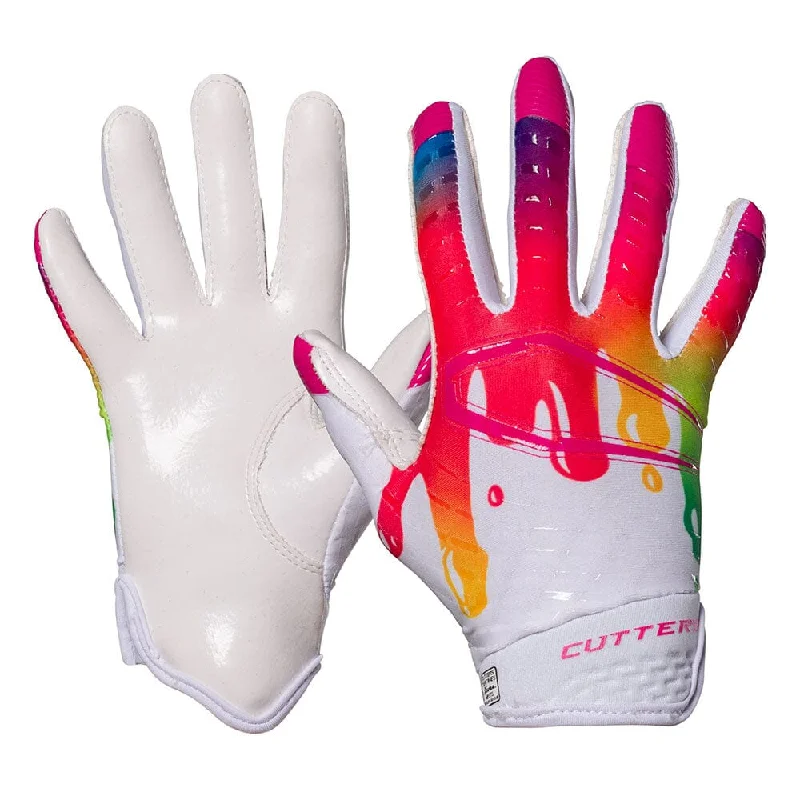 durable drawing gloves -  White/Multi Drip Rev 5.0 Limited-Edition Youth Receiver Gloves