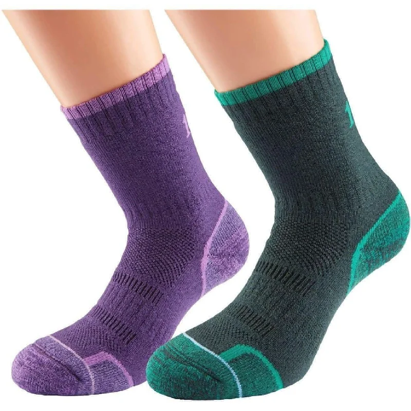 sock washing vintage -  1000 Mile Walking Twin Pack Womens Socks - Purple