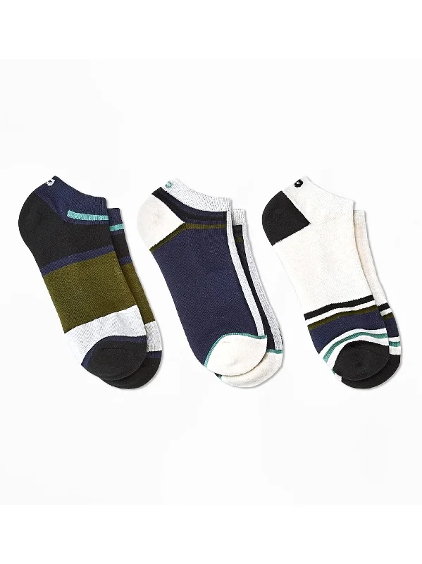 sock assortment organic -  Men's 3 Pairs Striped Socks,Multi