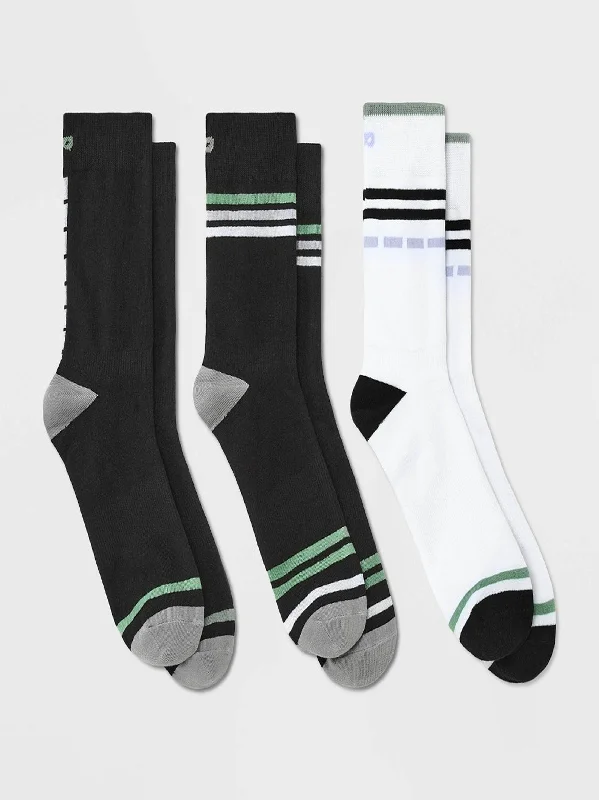 sock storage organic -  Men's 3 Pairs Striped Long Socks,Multi