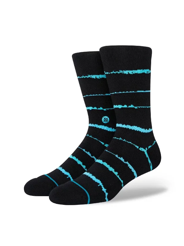 sock uses organic -  Men's Striped Long Socks,Black