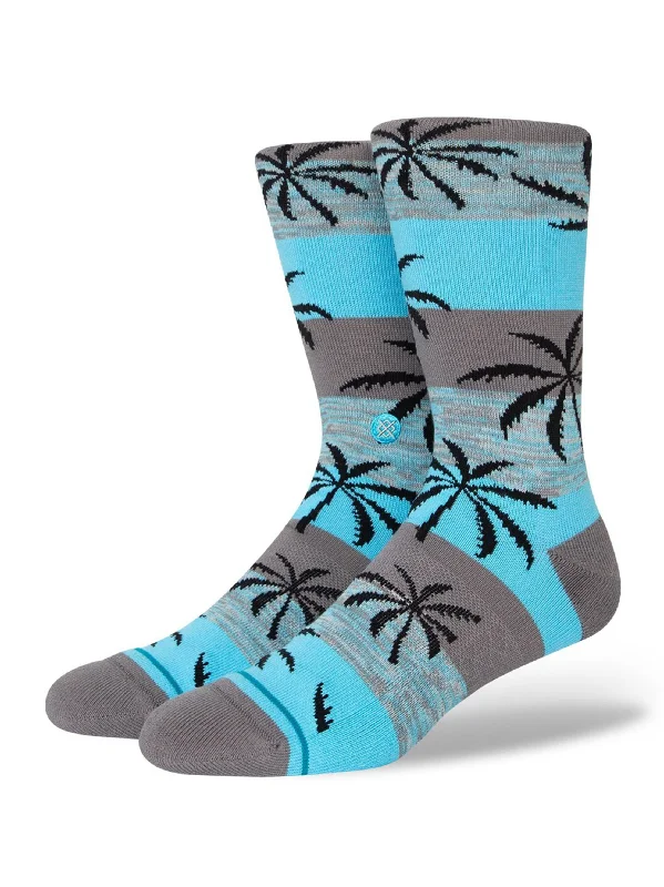 sock quality organic -  Men's Graphic Printed Long Socks,Blue/Grey