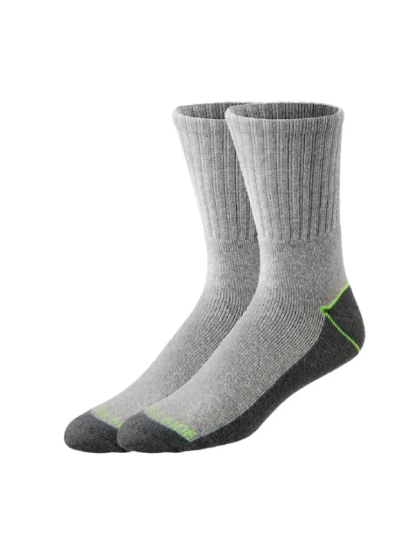 sock colors organic -  Men's 2 Pairs Work Long Socks,Grey