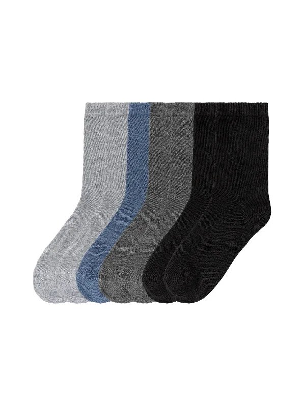 sock fashion organic -  Men's 7 Pairs Plain Long Socks,Multi