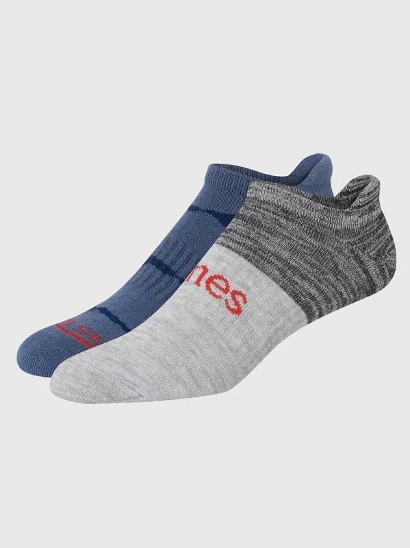 sock promotions organic -  Men's 2 Pairs Printed Socks,Blue/Grey