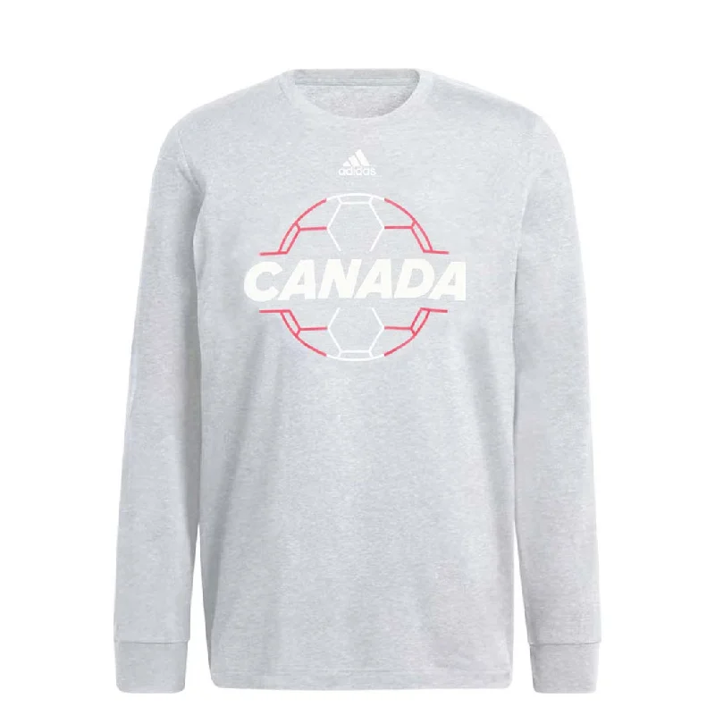 sock discounts bold -  adidas - Men's Canada Soccer Long Sleeve Crew (GA4860)