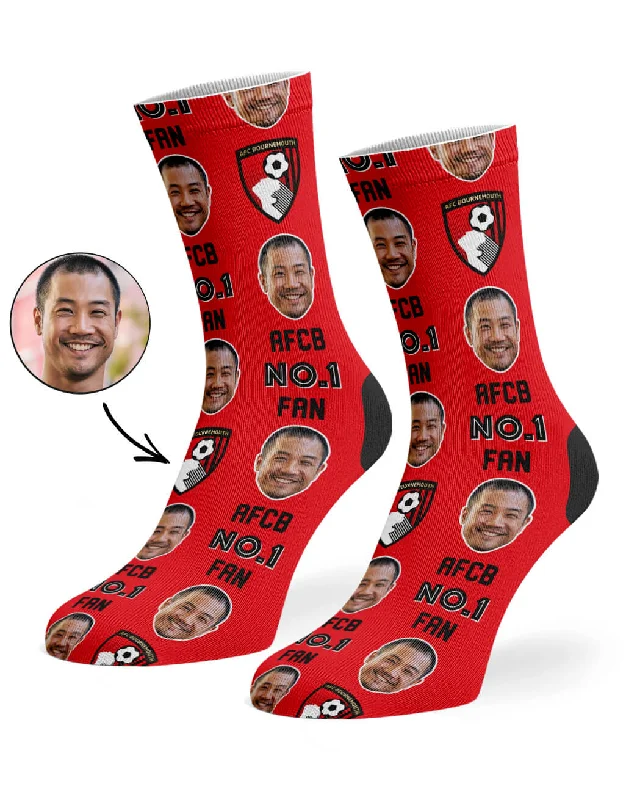 sock materials minimalist -  AFC Bournemouth No.1 Fan Socks