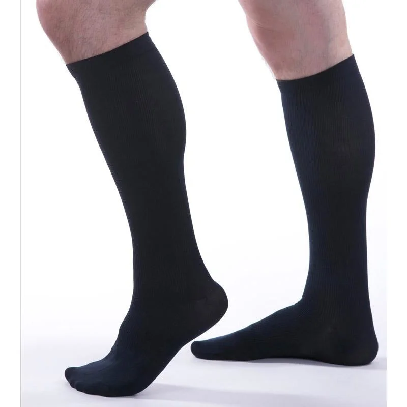 sock shipping organic -  Allegro Essential Men's Ribbed Knee High 15-20 mmHg #103