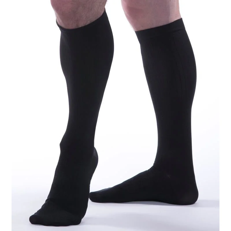 sock bundles organic -  Allegro Essential Men's Ribbed Knee High 8-15 mmHg #122