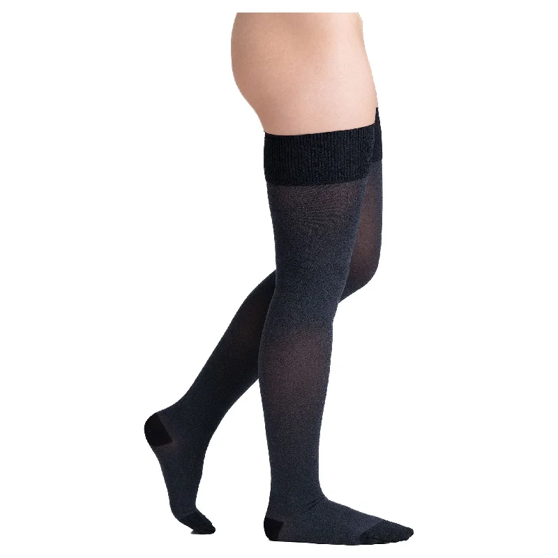 sock prices bold -  Allegro Soft Heather Opaque Thigh High 15-20 mmHg #265