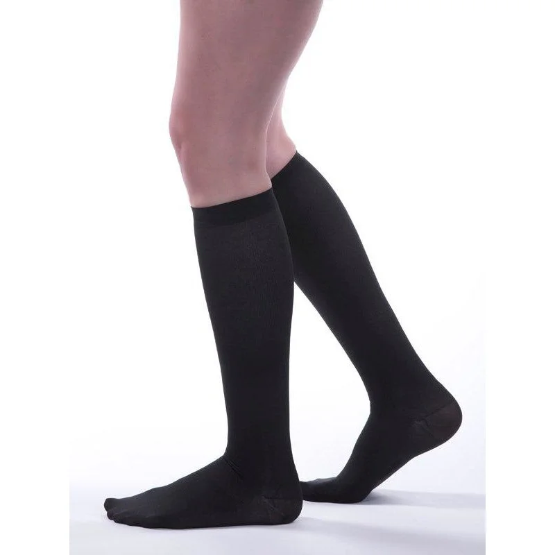 sock pairs minimalist -  Allegro Premium Women's Ribbed Dress Socks 8-15 mmHg #249