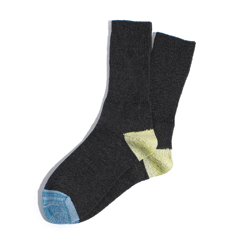 sock reviews organic -  Anonymous Ism 2 Point Crew Sock Charcoal