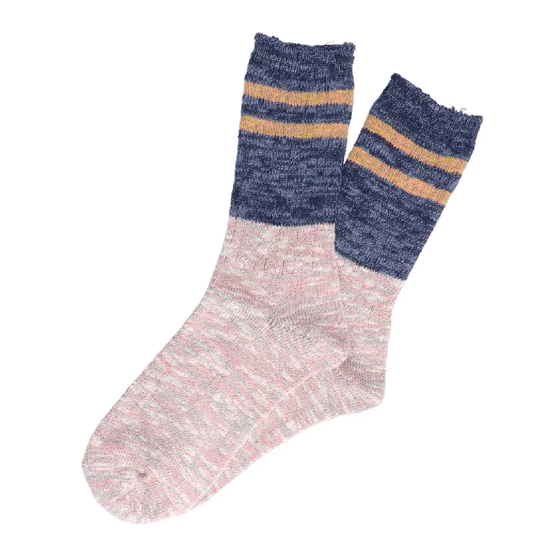 sock discounts organic -  Anonymous Ism Slub Stripes Sock Crew Navy