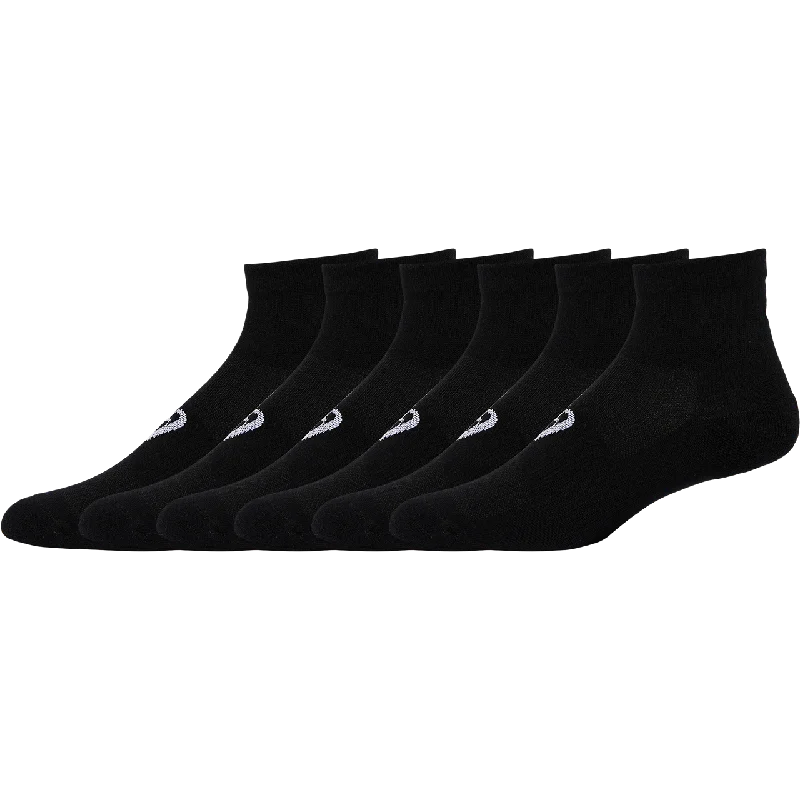 sock drying organic -  Asics Quarter Socks Black - 6 Pack