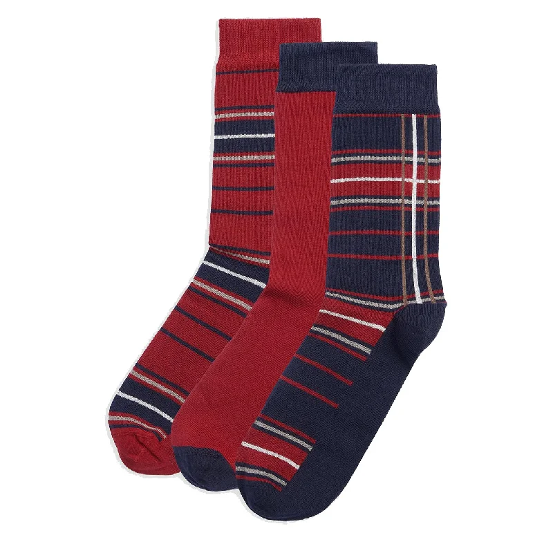 sock reviews minimalist -  Barbour Tartan Sock Gift Box Cranberry